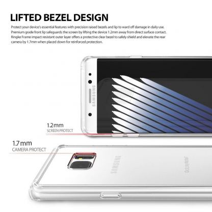 Ringke Hybrid Case - тънък удароустойчив кейс за Samsung Galaxy Note 7 (прозрачен) 5